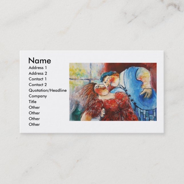 Lovers Dance Business Card (Front)