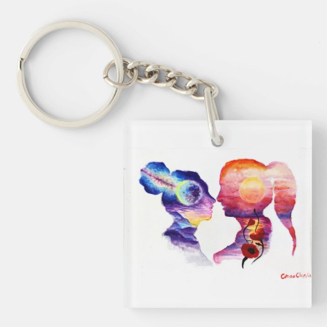 Lovers dreaming   keychain (Front)