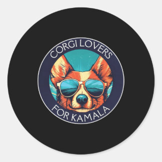 Lovers For Kamla Harris Waltz 2024 Election Kamala Classic Round Sticker