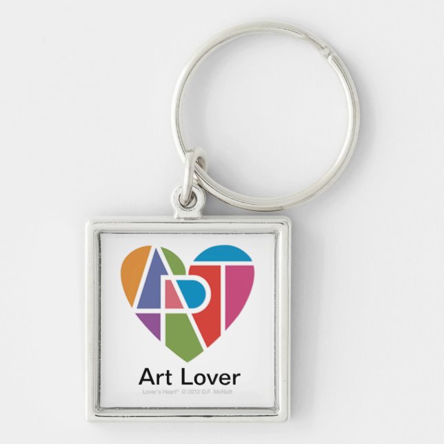 Lover's Heart® Art Lover's Premium Keychain (Front)