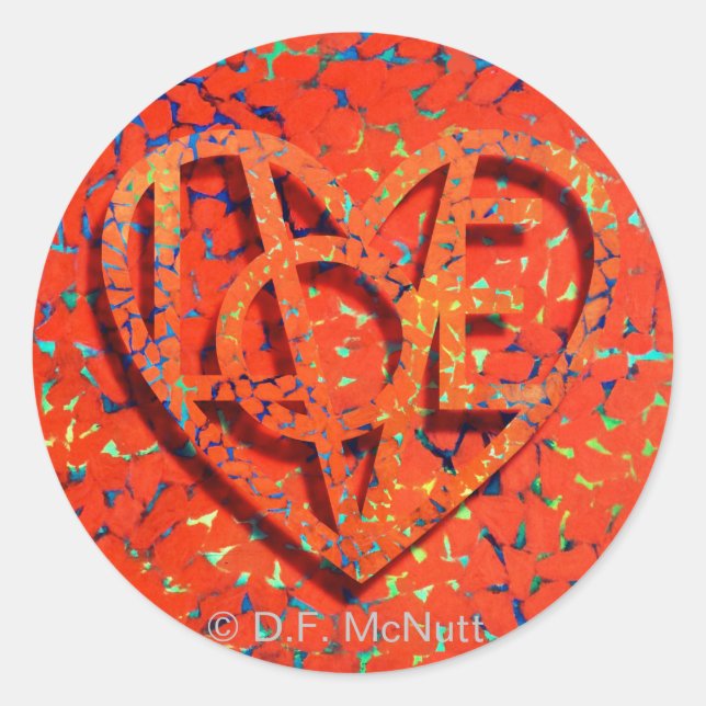 Lover's Heart® Sticker (Front)