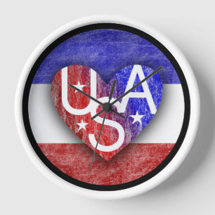 Lover's Heart® U.S.A. Lover's Clock