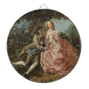 Lovers in a Landscape (Romantic Couple) Dartboard