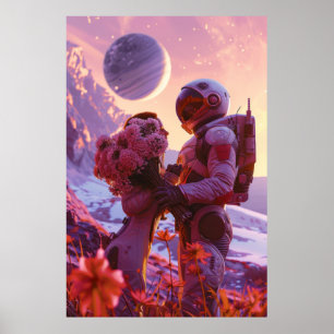 Lovers in NO MAN'S SKY Video Game celebrating Vict Poster
