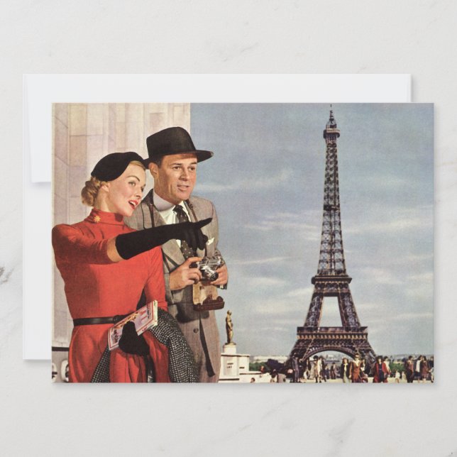 Lovers in Paris Invitation (Front)