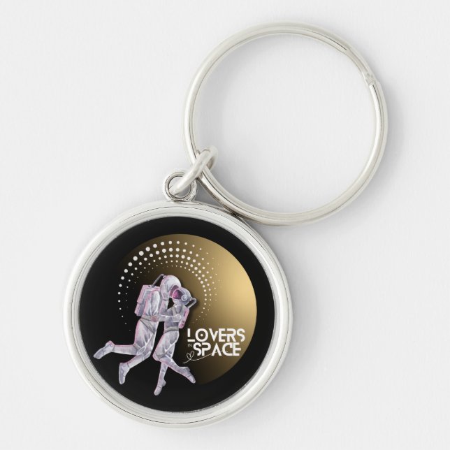 Lovers in Space Key Ring (Front)