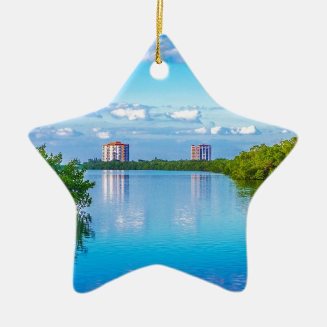 Lovers Key Beach State Park Ceramic Tree Decoration (Front)