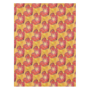 Lovers Kiss And Their Bodies Form A Love Heart Tablecloth