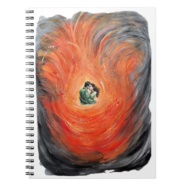 Lovers Love Passion Couple Passionate Desire Notebook (Front)