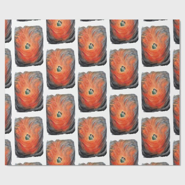 Lovers Love Passion Couple Passionate Desire Wrapping Paper (Flat)
