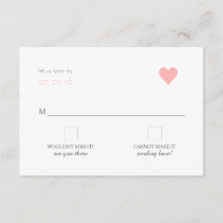 {Lover's} Modern Wedding RSVP