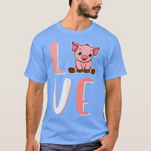 Lovers of Pigs, Piglets Farm Farming Animals Count T-Shirt