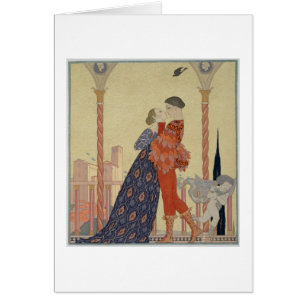 Lovers on a Balcony (w/c on paper)