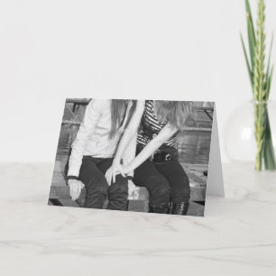 Lovers on a Bench Card