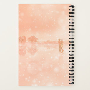 Lovers on a frozen pond notebook