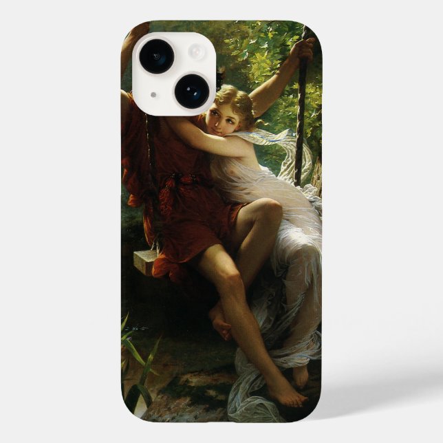 Lovers on a Swing. Spring by Pierre Auguste Cot Case-Mate iPhone Case (Back)