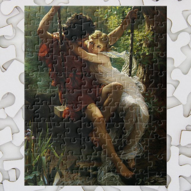 Lovers on a Swing. Spring by Pierre Auguste Cot Jigsaw Puzzle (Creator Uploaded)