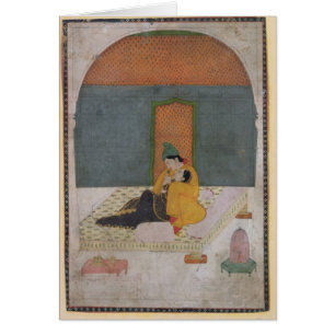 Lovers on a terrace, Garhwal, c.1780-1800