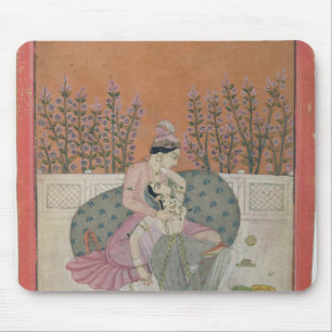 Lovers on a Terrace, Pahari Mouse Mat