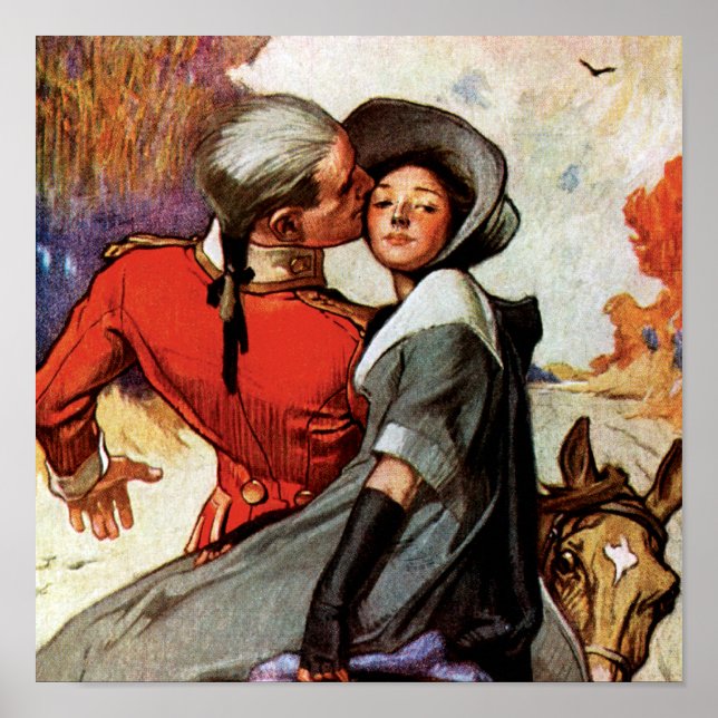 Lovers on Horseback Poster (Front)