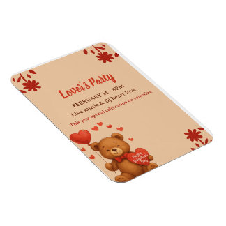 Lover's Party - Valentine’s Day party Invitation Magnet