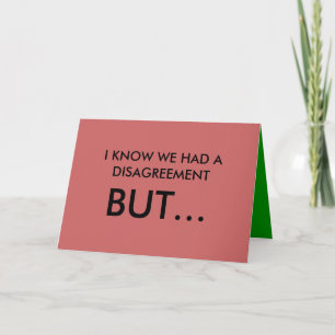 Lovers Quarrel Greetings Card