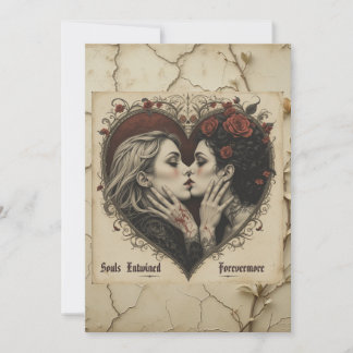 'Lovers & Roses' - Flat Valentine Card