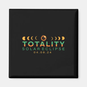 Lovers! Total Solar Eclipse 2024 Totality 04.08.24 Magnet