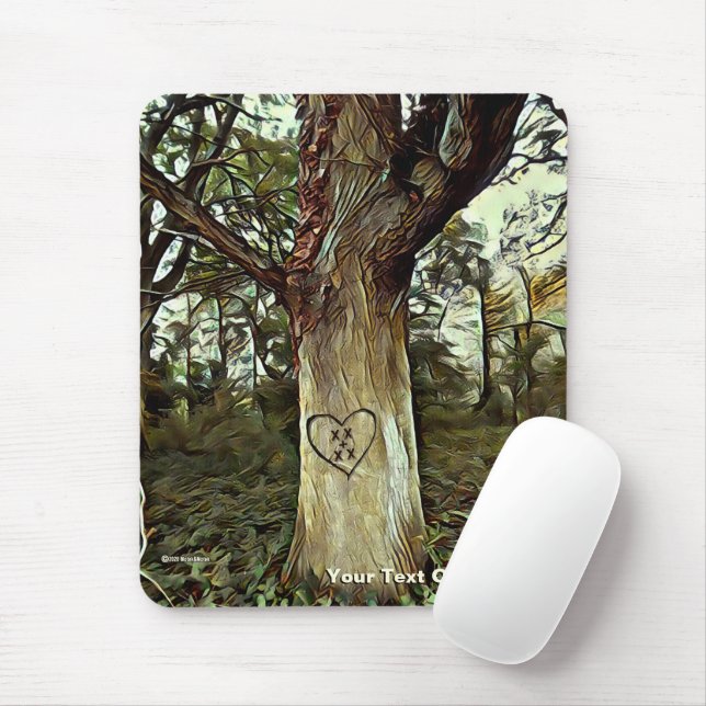 Lovers' Tree Mouse Mat (With Mouse)