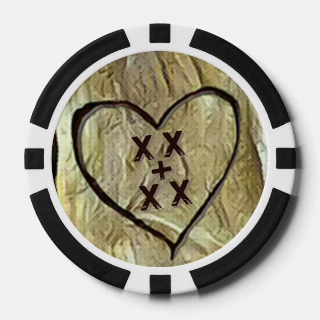 Lovers' Tree Poker Chips (Front)