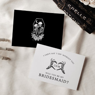 Lovers Until Death Skeletons & Roses Details Invitation