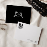 Lovers Until Death Skeletons & Roses Thank You Invitation<br><div class="desc">This gothic style suite features two lovers that are joined together until death. Roses accent this elegant yet unique design!</div>