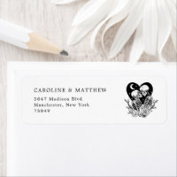 Lovers Until Death Skeletons & Roses Wedding