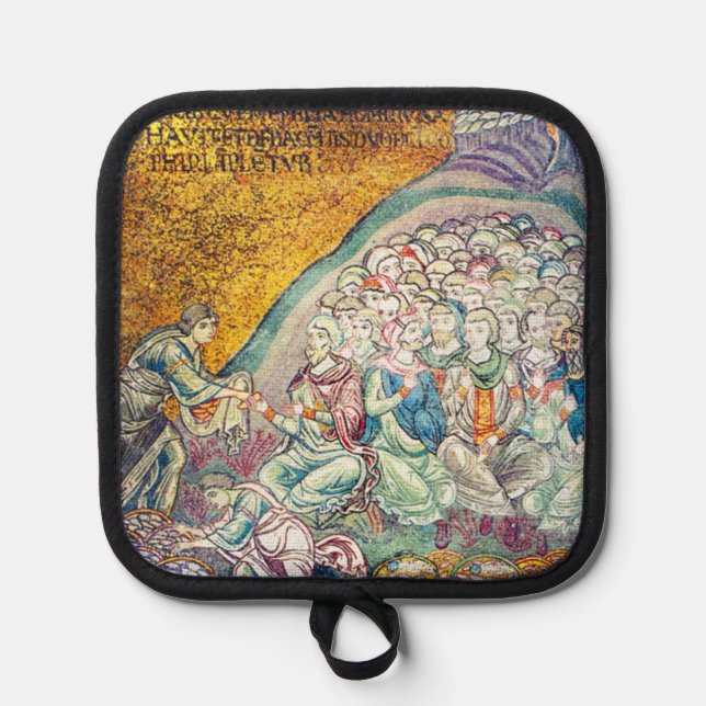 Loves and Fish Oven Mitt Pot Holder (Front)