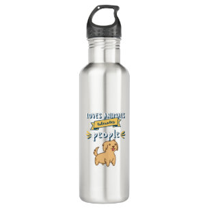 Loves Animals Tolerates People 710 Ml Water Bottle