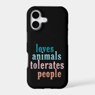 Loves Animals Tolerates People Funny Animal Lover