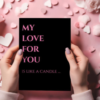 Love's Candlelight Wisdom Valentine's Day Card