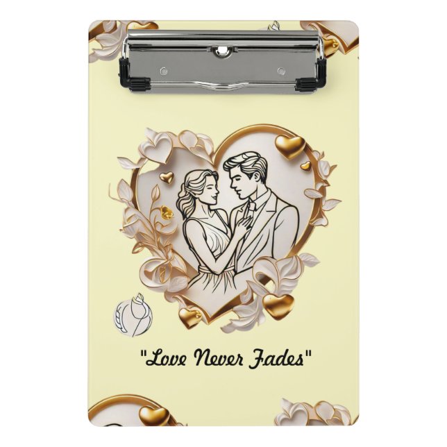 "Love's Delicate Dance" Mini Clipboard (Front)