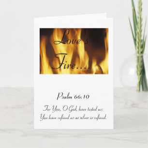 Love's Fire - Happy Valentines Day Holiday Card