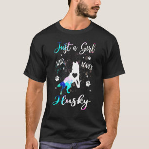 Loves Husky Tie Dye Dog T-Shirt