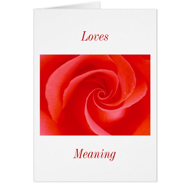 Loves Meaning (Front)