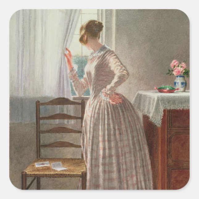 Love's Missive Square Sticker (Front)