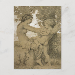 Love's Resistance by Bouguereau Postcard