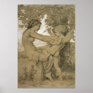 Love's Resistance by Bouguereau Poster