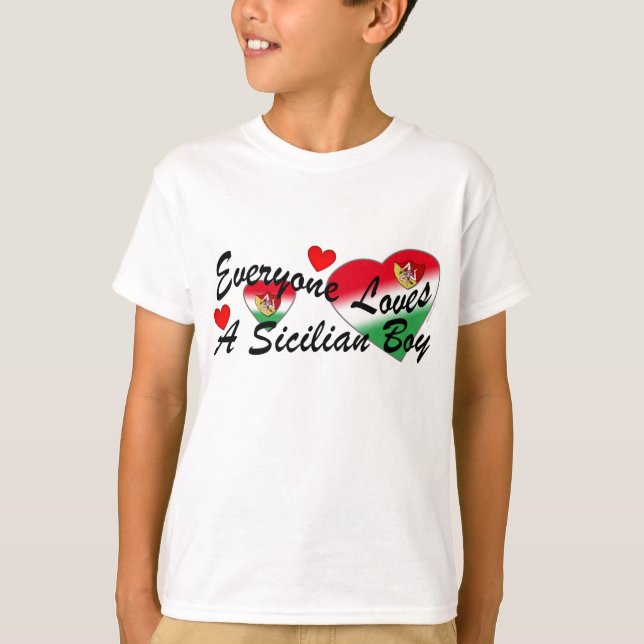 Loves Sicilian Boy T-Shirt (Front)