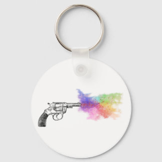 love's smokin' gun : rainbow : key ring