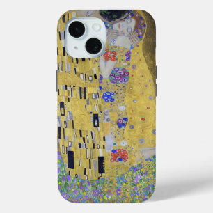 Love's Tapestry: A Kiss in Gold by Klimt iPhone 15 Case