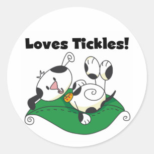 Loves Tickles T-shirts and Gifts Classic Round Sticker