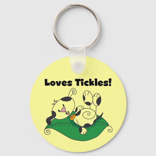 Loves Tickles T-shirts and Gifts Key Ring (Front)