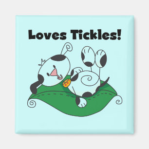 Loves Tickles T-shirts and Gifts Magnet